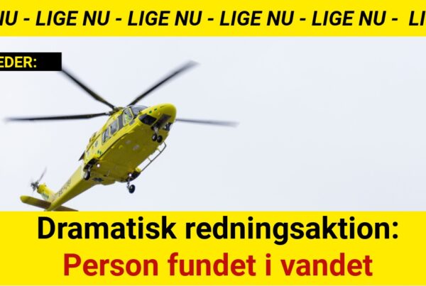 Dramatisk redningsaktion: Person fundet i vandet