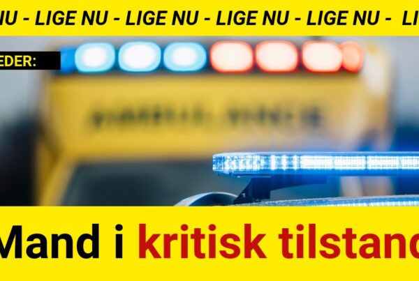 Mand i kritisk tilstand