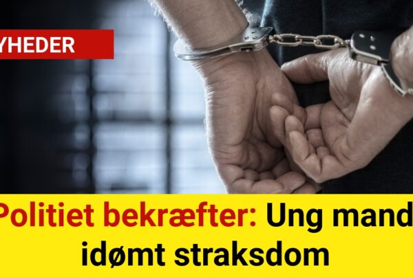 Politiet bekræfter: Ung mand idømt straksdom