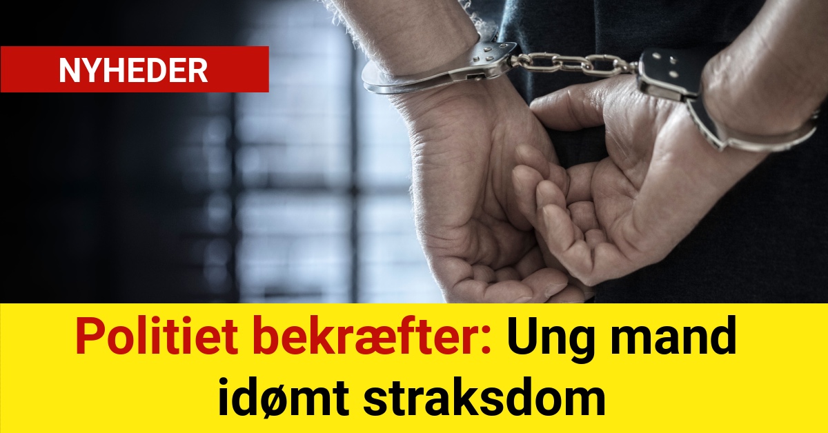 Politiet bekræfter: Ung mand idømt straksdom