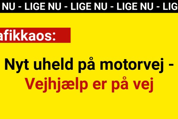 Pas på: Nyt uheld på motorvej - Vejhjælp er på vej