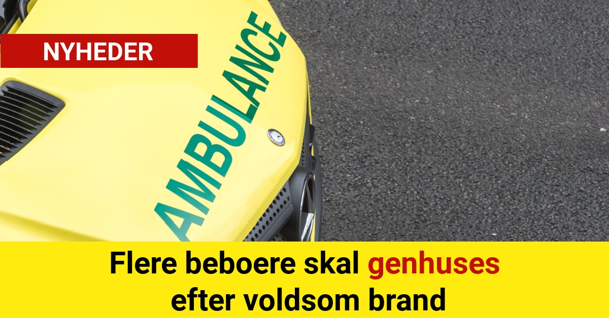 Flere beboere skal genhuses efter voldsom brand