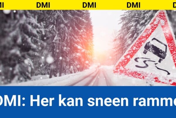 DMI: Her kan sneen ramme