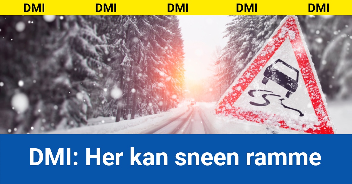 DMI: Her kan sneen ramme