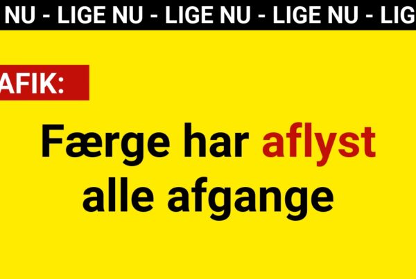 Færge har aflyst alle afgange