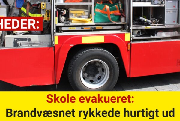 Skole evakueret: Brandvæsnet rykkede hurtigt ud