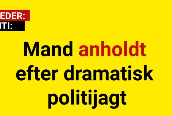 Mand anholdt efter dramatisk politijagt