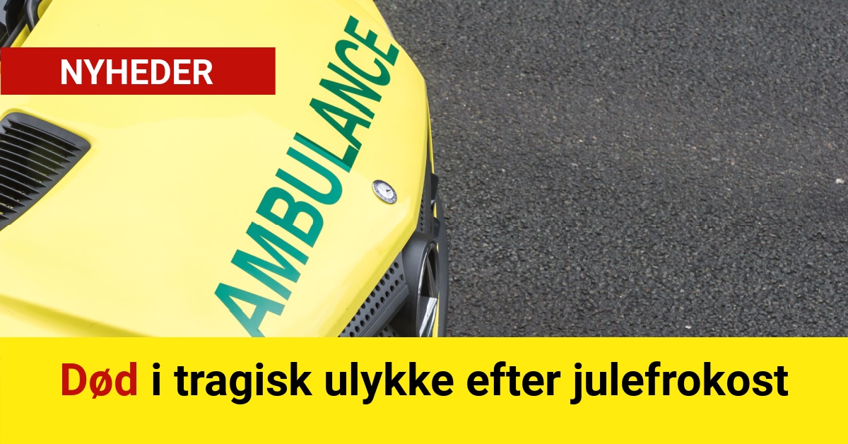 BREAKING: Død i tragisk ulykke efter julefrokost