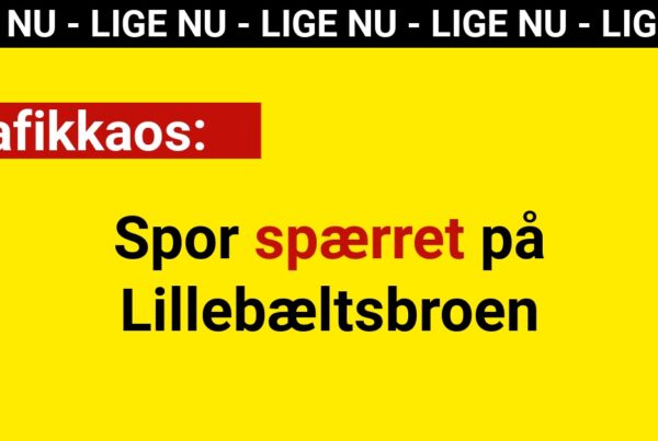 Trafikkaos: Spor spærret på Lillebæltsbroen