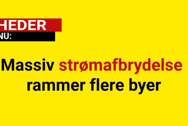 Massiv strømafbrydelse rammer flere byer