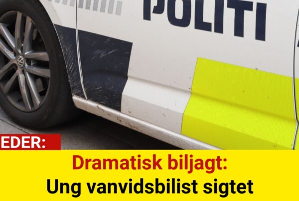 Dramatisk biljagt: Ung vanvidsbilist sigtet