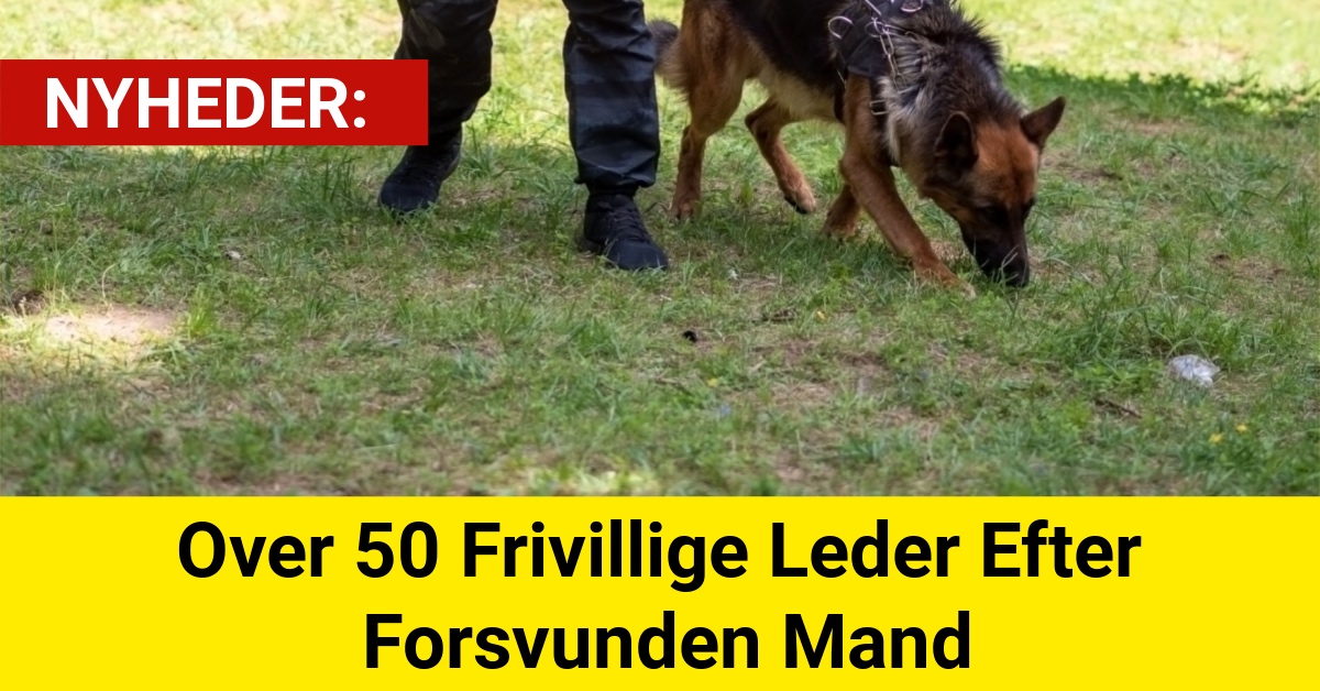 Over 50 Frivillige Leder Efter Forsvunden Mand