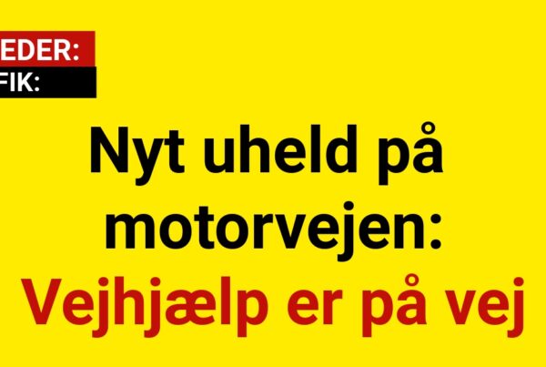 Nyt uheld på motorvejen: Vejhjælp er på vej