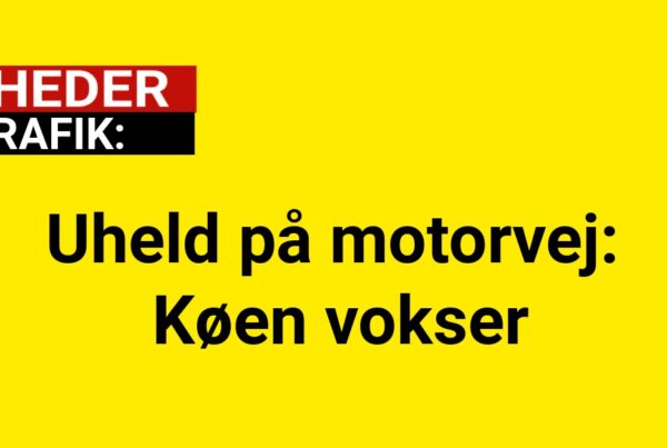 Uheld på motorvej: Køen vokser