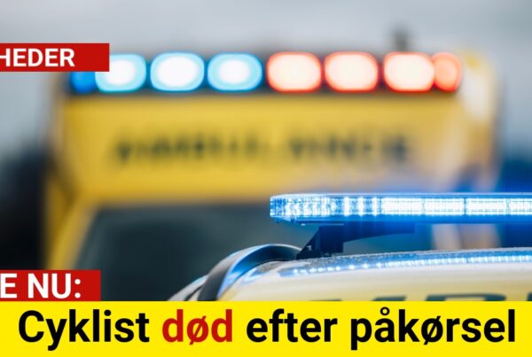 Cyklist død efter påkørsel