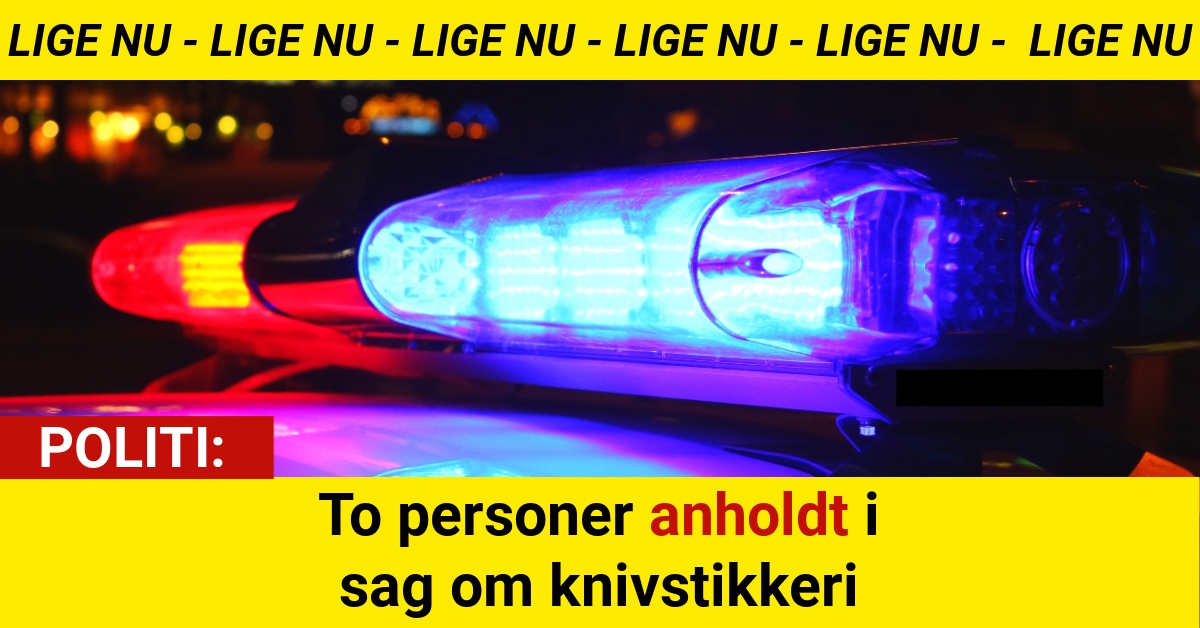 To personer anholdt i sag om knivstikkeri