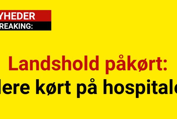 BREAKING: Landshold påkørt – flere kørt på hospitalet