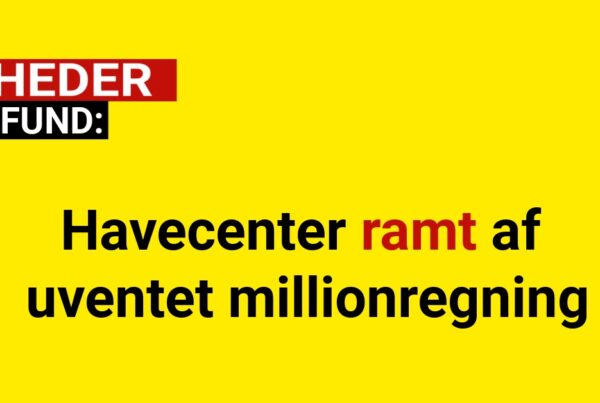 Havecenter ramt af uventet millionregning