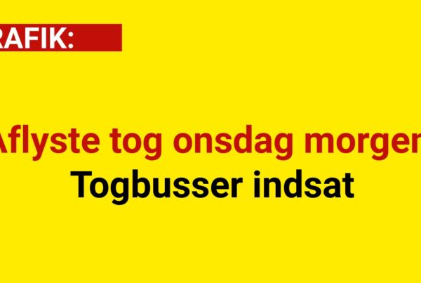 Aflyste tog onsdag morgen: Togbusser indsat