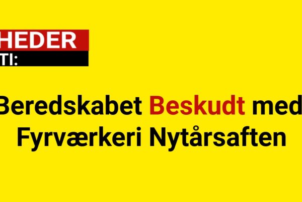 Beredskabet Beskudt med Fyrværkeri Nytårsaften