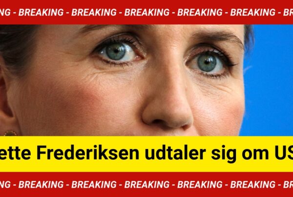 BREAKING: Mette Frederiksen udtaler sig om USA