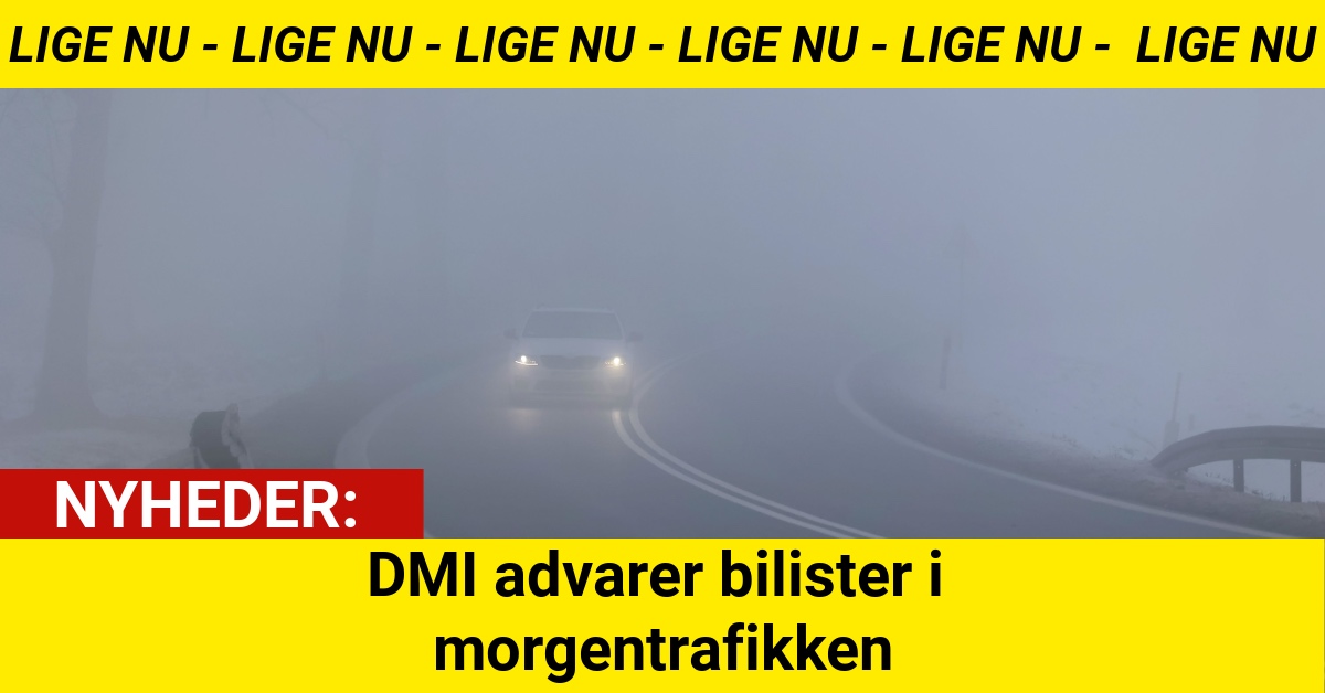 DMI advarer bilister i morgentrafikken