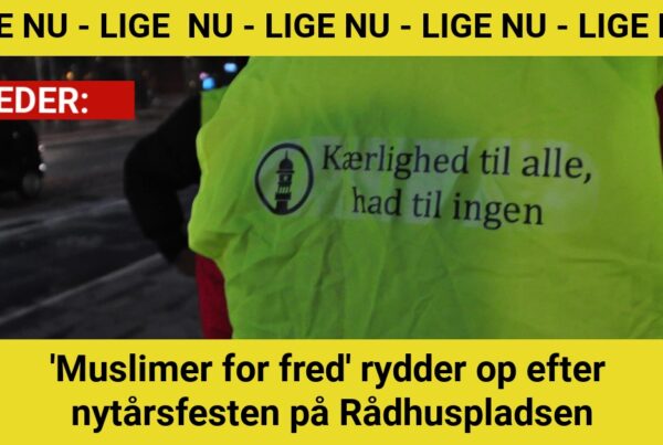 'Muslimer for fred' rydder op efter nytårsfesten på Rådhuspladsen