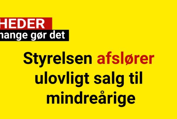 Styrelsen afslører ulovligt salg til mindreårige: Så mange gør det