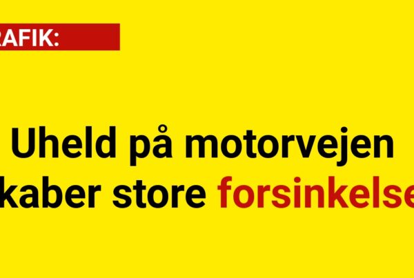 Uheld på motorvejen skaber store forsinkelser