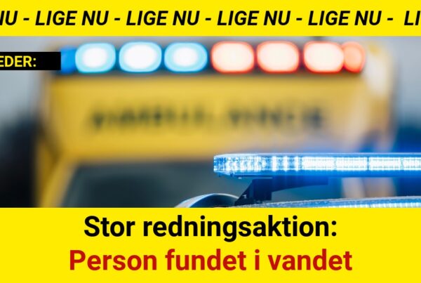 Stor redningsaktion: Person fundet i vandet