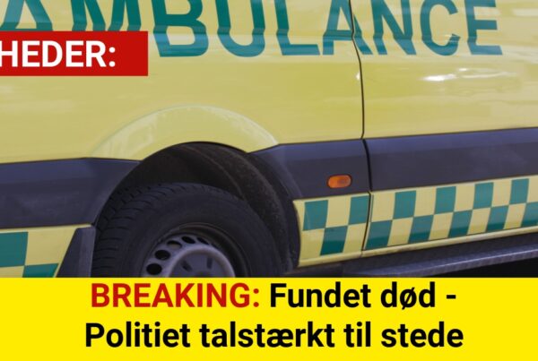 BREAKING: Fundet død - Politiet talstærkt til stede