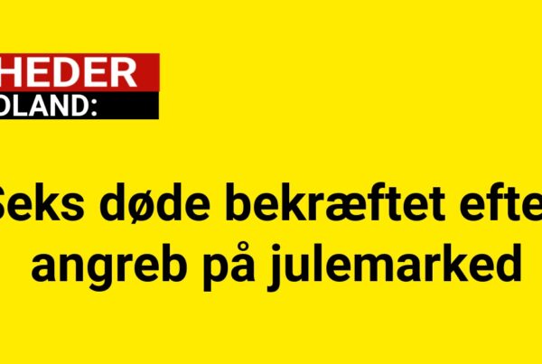 Sjette 0ffer bekræftet efter tragisk angreb på julemarked