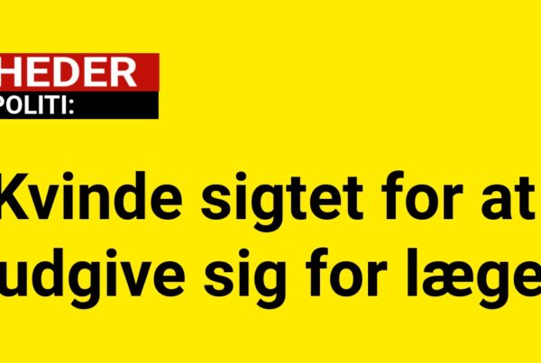 Kvinde sigtet for at udgive sig for læge