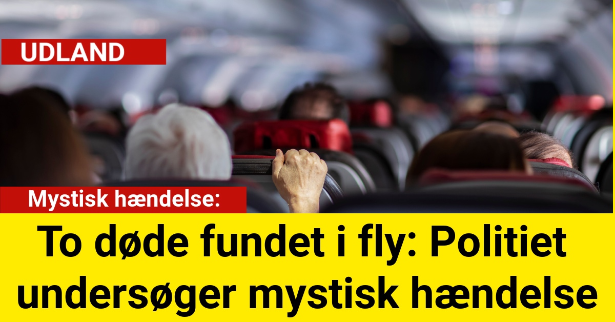 To døde fundet i fly: Politiet undersøger tragisk hændelse