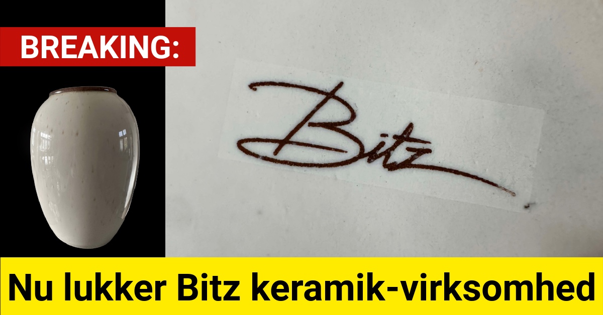 BREAKING: Nu lukker Bitz keramik-virksomhedBREAKING: Nu lukker Bitz keramik-virksomhed