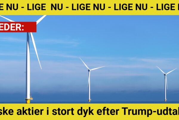 Danske aktier i stort dyk efter Trump-udtalelse