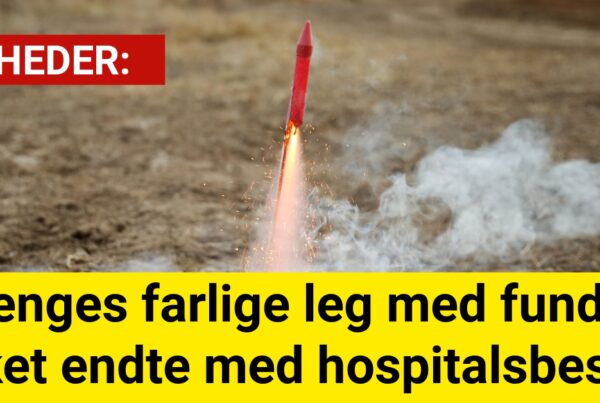 Drenges farlige leg med fundet raket endte med hospitalsbesøg