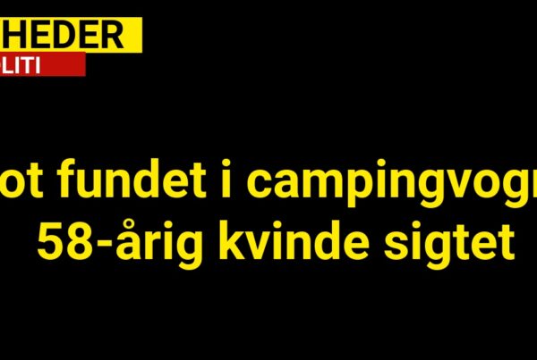 Pot fundet i campingvogn: 58-årig kvinde sigtet