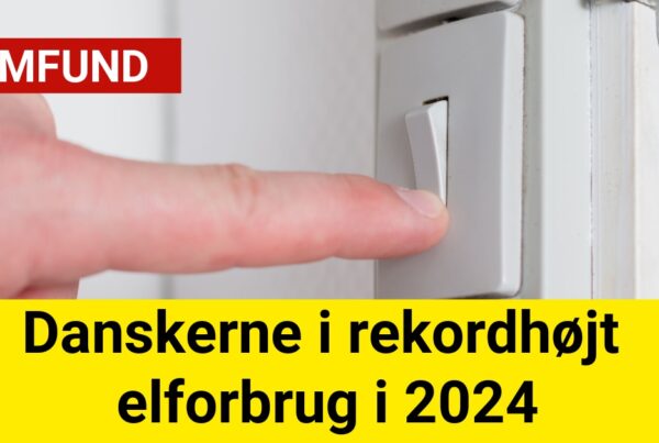 Danskerne i rekordhøjt elforbrug i 2024