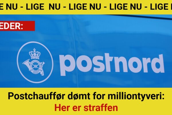 Postchauffør dømt for milliontyveri: Her er straffen