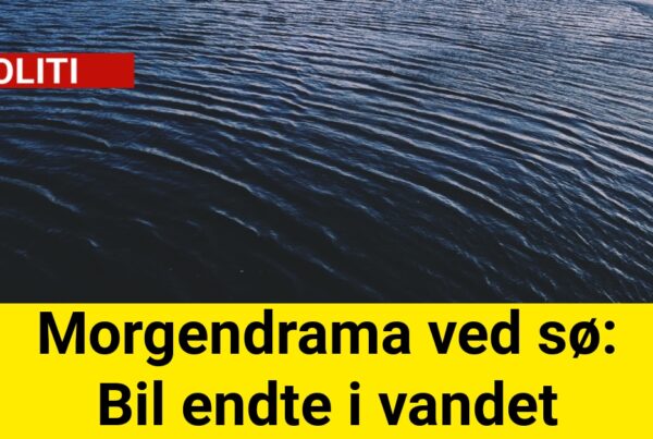 Morgendrama ved sø: Bil endte i vandet