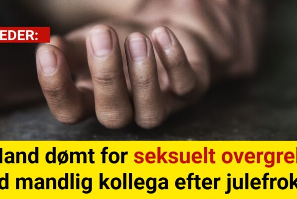 Mand dømt for seksuelt overgreb mod mandlig kollega efter julefrokost