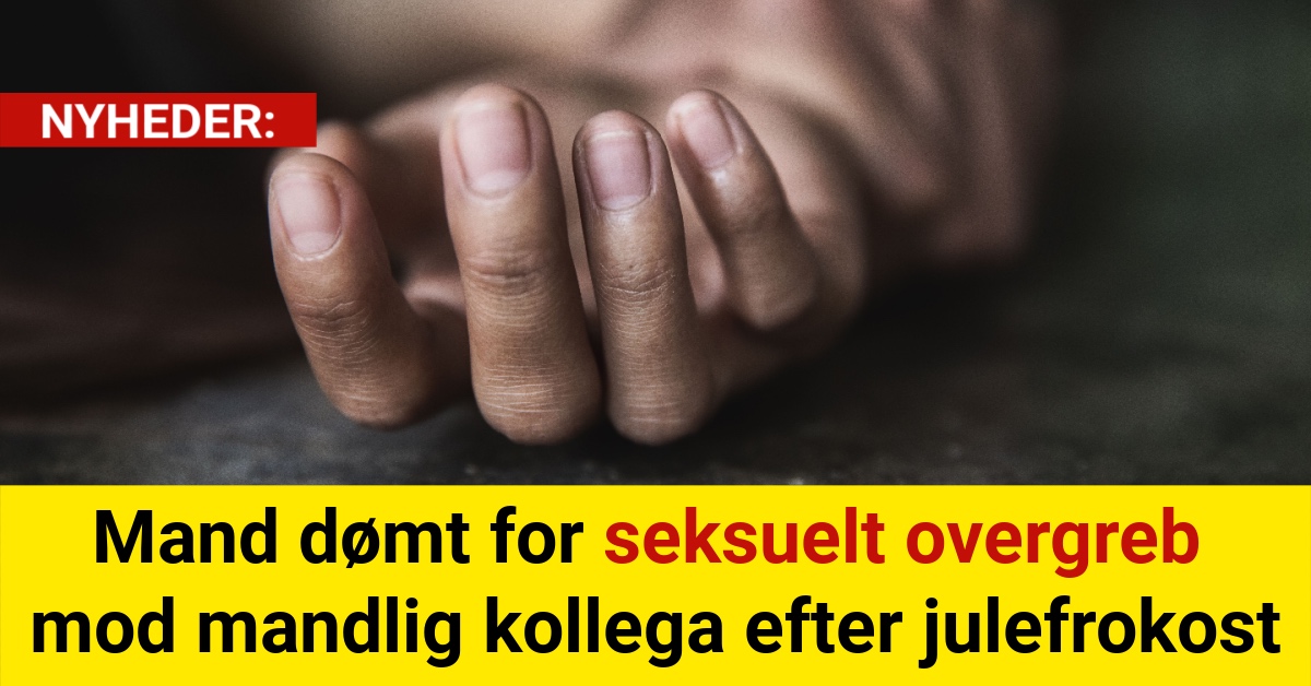 Mand dømt for seksuelt overgreb mod mandlig kollega efter julefrokost