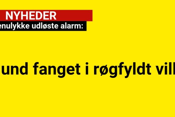 Køkkenulykke udløste alarm: