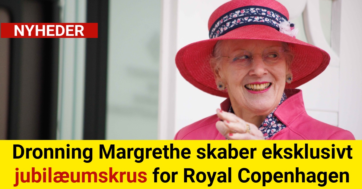 Dronning Margrethe skaber eksklusivt jubilæumskrus for Royal Copenhagen