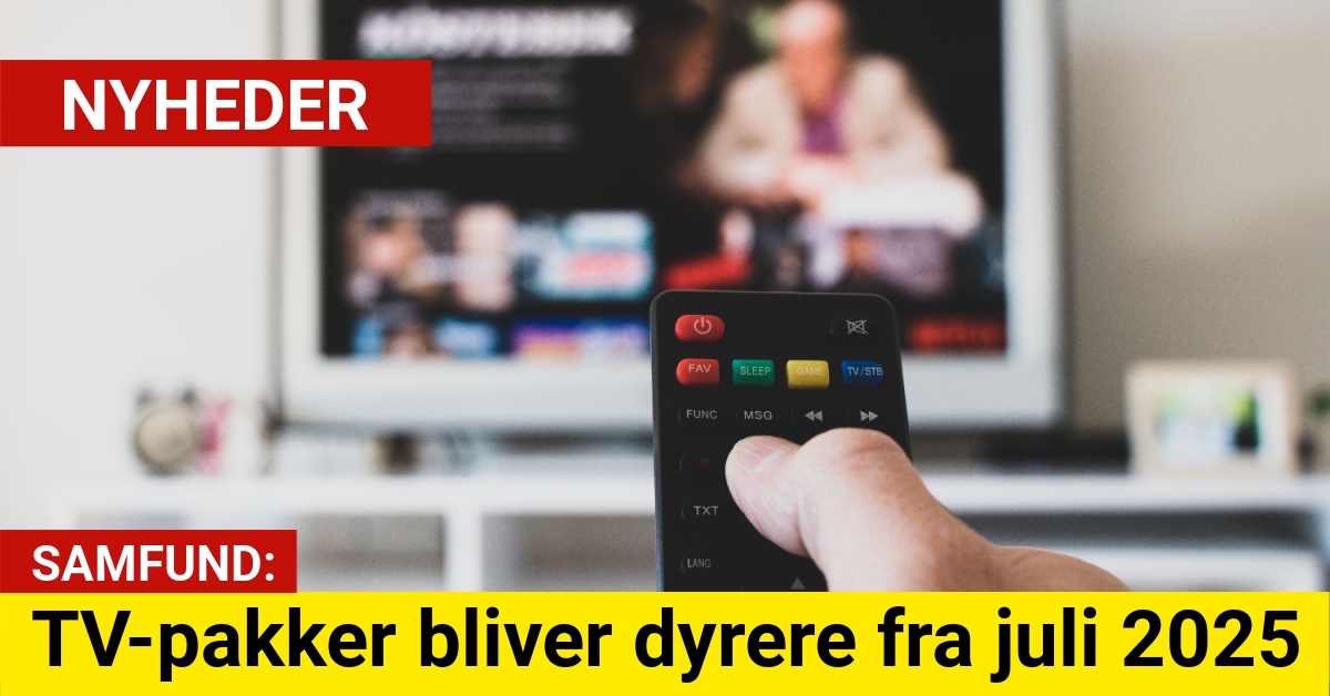 TV-pakker bliver dyrere fra juli 2025