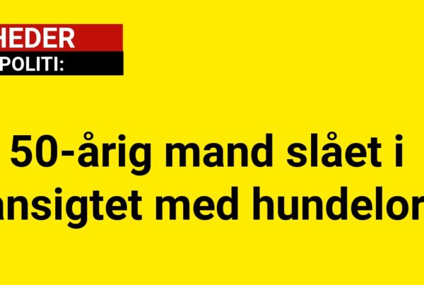 50-årig mand slået i ansigtet med hundelort