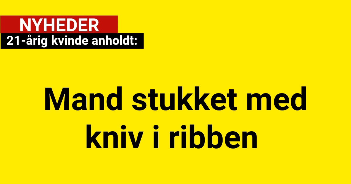 21-årig kvinde anholdt: