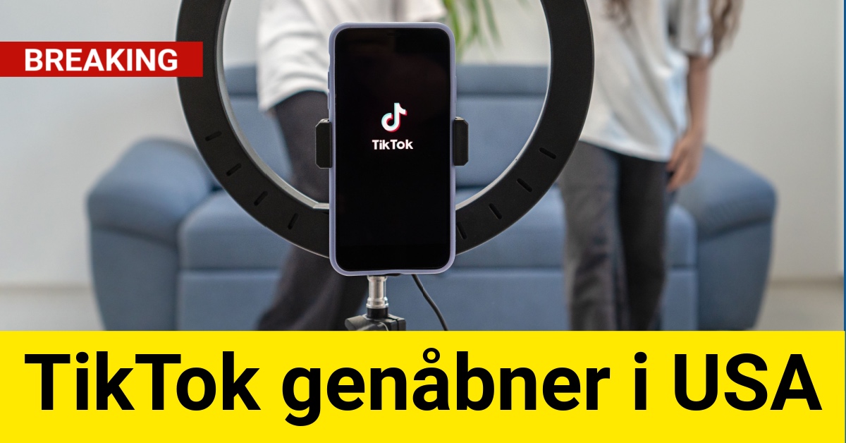 TikTok genåbner i USA: