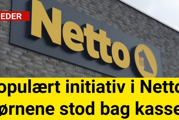 Populært initiativ i Netto: Børnene stod bag kassen